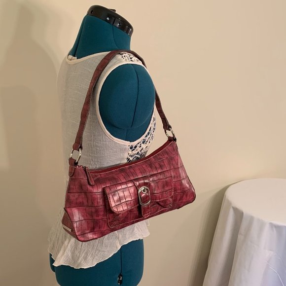 Nine West Pink/Red Shoulder bag in baguette style - Picture 13 of 14